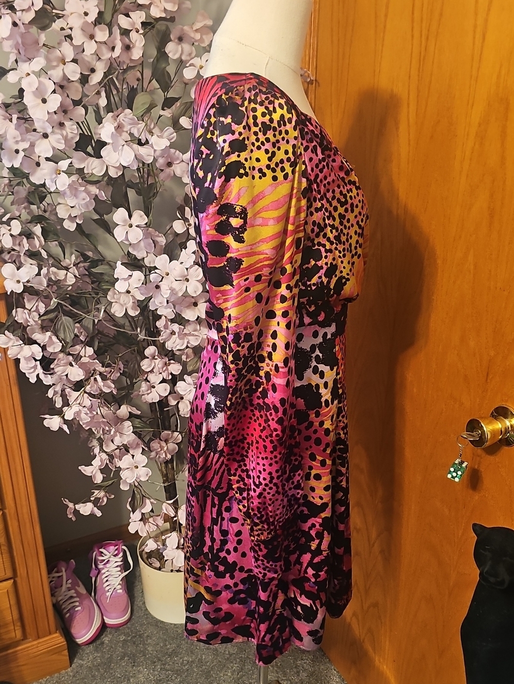 Betsy Johnson RARE Runway Silk Dress - Picture 6 of 10